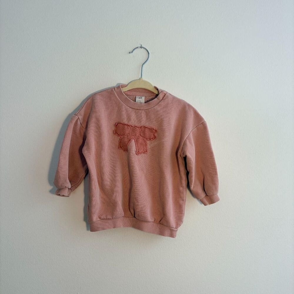 H-m Pink and Tan Sweatshirt